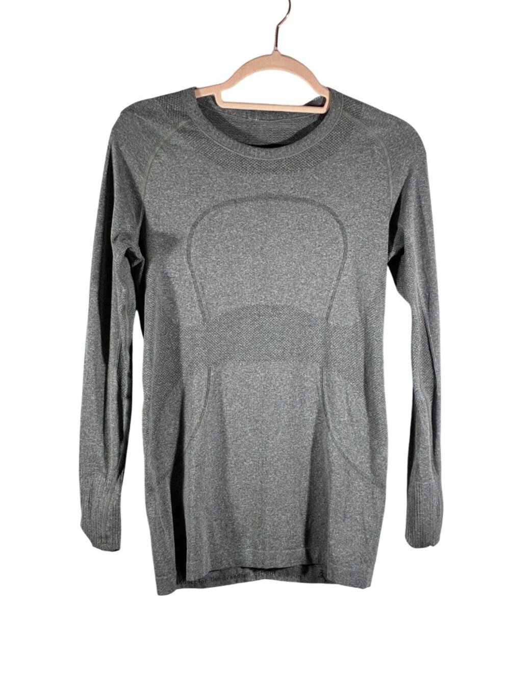 Lululemon Gray Swiftly tech Long Sleeve Crew Neck Activewear Shirt Size 8 run